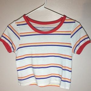 PacSun Tops - Multicolored striped crop top PacSun Tops - Multicolored striped crop top